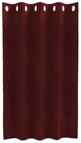 vidaXL Κουρτίνες με κουρτίνες 2 pcs Μπορντό 140 x 140 cm Βελούδο