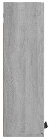 vidaXL Ντουλάπι Μπάνιου με Καθρέφτη Γκρι sonoma 64 x 20 x 67 εκ.