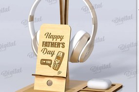 Intra απο ξύλο plywood 3mm-4mm πάχος 3D Ξύλινος Οργανωτής Γραφείου Δίασταση 30x20 cm INTRAFABR-119549451