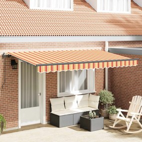 vidaXL Αναδιπλούμενη τέντα Κίτρινο 400 x 200 cm ύφασμα
