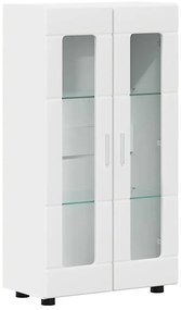 vidaXL Σετ επίπλου τηλεόρασης με ράφι FLORIN Λευκό Επεξεργασμένο ξύλο