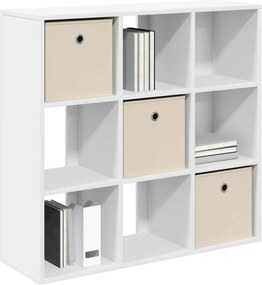vidaXL Πλαϊνό γραφείο Λευκό 88,5 x 29 x 84,5 εκ.
