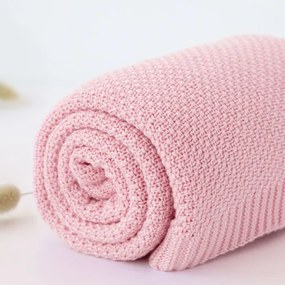 Κουβέρτα Αγκαλιάς Bamboo Kiokids 80x110 Pink