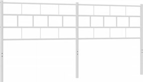 vidaXL Ανταλλακτικό κεφαλάρι Λευκό 200 εκ. Μεταλλικό