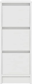 vidaXL Ντουλάπι Λευκή 29,5x34x76 εκ. από Επεξεργασμένο Ξύλο