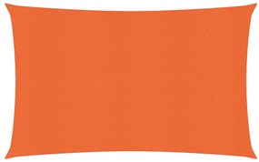 Πανί Σκίασης Ορθογώνιο Πορτοκαλί 5x7 μ. από HDPE 160 γρ/μ² - Πορτοκαλί
