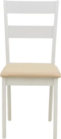 Καρέκλα Dallan pakoworld rubberwood λευκό 40x47.5x89εκ