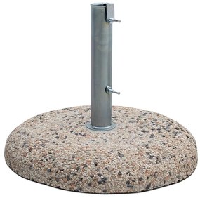 Βάση ομπρέλας τσιμεντένια ψηφιδωτή 35kg. με σωλήνα Φ52cm.