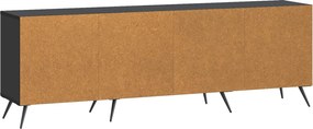 vidaXL Ντουλάπι TV Μαύρο 150 x 31 x 50 εκ. Επεξεργασμένο Ξύλο
