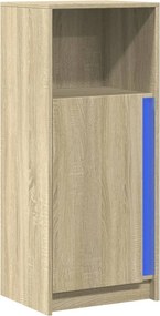 vidaXL Ντουλάπι με Φώτα LED Sonoma Δρυς 42,5x34x100 εκ. Επεξ. Ξύλο