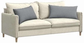 vidaXL Μαξιλάρι Καναπέ 2 pcs Ανοιχτό γκρι 80 x 40 cm ύφασμα