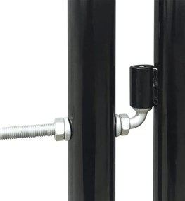 vidaXL Πόρτα με Μονή Πόρτα Μαύρη 300x125 εκ.