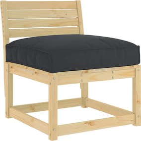 vidaXL Μαξιλάρι Μαύρο 80 x 80 x 12 cm Ύφασμα Όξφορντ