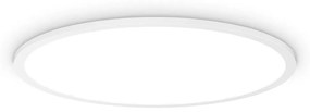 Φωτιστικό Οροφής - Πλαφονιέρα Fly Slim 306674 60x4,4cm 53W 4000K 8000Lm White Ideal Lux Metal,Aluminum