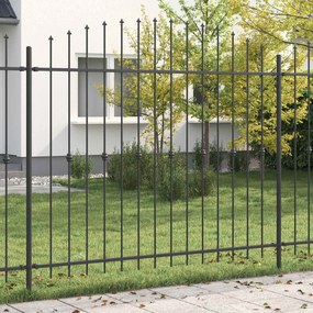 vidaXL Φράχτης με Σπίθες Asten Μαύρο 200 x 200 cm
