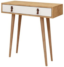 Κονσόλα Dokka 811MDD3916 80x30x87,6cm Oak-White Cipboard,Wood