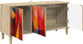 vidaXL Ντουλάπι TV HEESCH 102 x 33 x 50 εκ. Sonoma Επεξεργασμένο Ξύλο