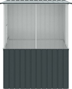 vidaXL Κλουβί Πουλιών Ανθρακί 165 x 165 x 200 εκ