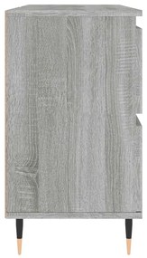 vidaXL Ντουλάπι Μπάνιου Γκρι Sonoma 80 x 33 x 60 εκ. από Επεξεργ. Ξύλο