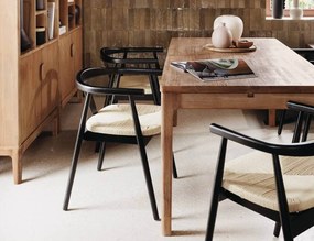 ΚΑΡΈΚΛΕΣ &amp; ΠΟΛΥΘΡΌΝΕΣ ATMOSPHERA YAMATO BLK WOOD DIN ARMCHAIR