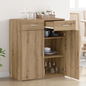 vidaXL Ντουλάπι αποθήκευσης  Artisan Oak 80x42.5x93.5 εκ Επεξεργασμένο Ξύλο