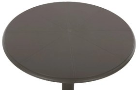 ΤΡΑΠΕΖΙ ΠΟΛΥΠΡΟΠΥΛΕΝΙΟΥ ΣΤΡΟΓΓΥΛΟ TERRIN HM6124.15 OLIVE GREEN Φ60x75Υεκ.