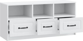 vidaXL Ντουλάπι TV Λευκό 102 x 34,5 x 47 εκ Επεξεργασμένο Ξύλο