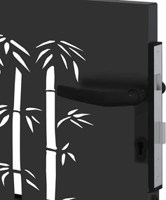 vidaXL Πύλη Κήπου 85 x 100 cm Ατσάλι με Επικάλυψη Πούδρας Μαύρο