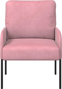 vidaXL Καναπέδες με μαξιλάρι 55cm Ροζ Κόντρα πλακέ