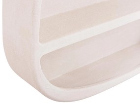 ΡΑΦΙ ΤΟΙΧΟΥ ΣΕΙΡΑ SANTORINI  MDF ΣΕ ΥΠΟΛΕΥΚΟ ΧΡΩΜΑ 95x18x100Υεκ.