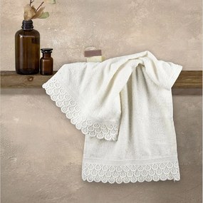 Πετσέτες Union (Σετ 2τμχ) Ivory Nima Σετ Πετσέτες 30x50cm 100% Βαμβάκι