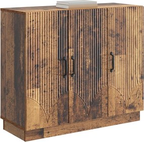 vidaXL Πλαϊνό γραφείο Παλαιωμένο ξύλο 89 x 34,5 x 77 εκ.
