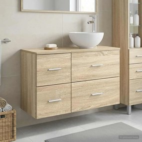 vidaXL Σετ Επίπλων Μπάνιου 2 τμχ. Sonoma Δρυς Επεξεργασμένο Ξύλο