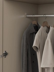 Ντουλάπα Lounier Τετράφυλλη-Κασμίρ - Μαύρο