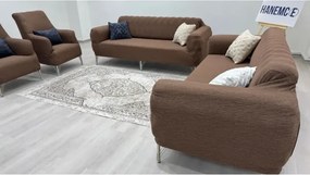 Stewehome Σετ καλύμματα καναπέ από πολυεστέρα και βαμβάκι με ριγέ σχέδιο 180x230 cm