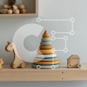 Intra Συλλεκτικό Ξύλινο Παζλ Plywood 4mm - Σύνθεση Ξύλινων Παιχνιδιών Σε Ξύλινο Κουτί - Διαστάσεις: 10x10 cm – 25 κομμάτια