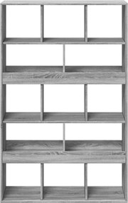 vidaXL Βιβλιοθήκη Γκρι Sonoma 100x33x156,5εκ. από Επεξεργ. Ξύλο