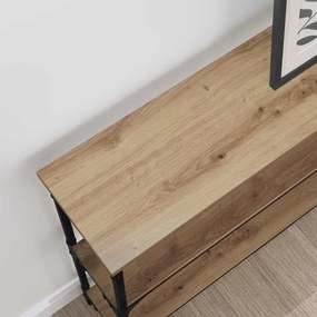 vidaXL Τραπέζι κονσόλας Artisan Oak 100 x 22,5 x 75 εκ