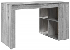 Γραφείο Γκρι Sonoma 123,5x73,5x75 εκ. από Επεξεργασμένο Ξύλο - Γκρι