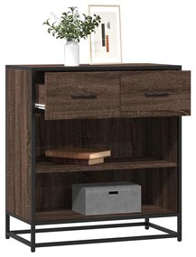 Συρταριέρα καφέ δρυς 68x35x76 cm Κατασκευασμένο ξύλο