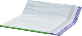 vidaXL Στρώμα επικάλυψης Λευκό και Πράσινο 200 x 200 cm