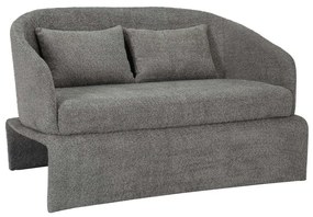 Καναπές Διθέσιος Bevy2 HM9678.01 128x72x74cm Ύφασμα Grey Μέταλλο,Ύφασμα