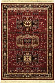 Σετ Χαλιά Κρεβατοκάμαρας 3Τμχ. Persia 6057 Burgundy Με Κρόσσι New Plan ΣΕΤ (2 67x140 &amp; 67x200) Heatset