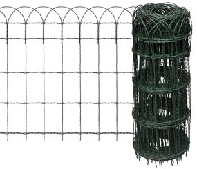 Μπορντούρα Κήπου 10x0,65 μ. Σίδηρος με Ηλεκτρ/τική Βαφή Πούδρας - Πράσινο