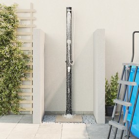 vidaXL Εξωτερικό Ηλιακό Ντους με Χειροκίνητη Κεφαλή 217 εκ, 20 Λ