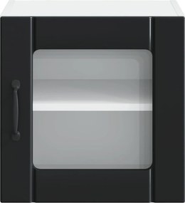 vidaXL Ραφιέρα τοίχου LUCCA 2 pcs Μαύρο 40 x 31 x 40 εκ.