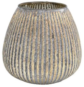 Γυάλινο Βάζο FL1213 Fylliana Μπρονζέ Φ18x18 εκ. 18x18x18 εκ.