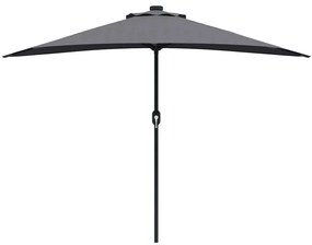 vidaXL Ομπρέλα Κήπου Ανθρακί 294 x 150 x 224 εκ ύφασμα