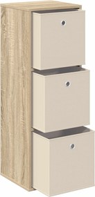 vidaXL Πλαϊνό γραφείο με συρτάρι Δρύς Sonoma 35 x 32 x 99,5 εκ