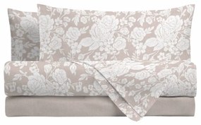Amo la Casa Σετ Σεντόνια King Size Φανελένια με Λάστιχο 180×200/240×290 – Syrah Μπεζ